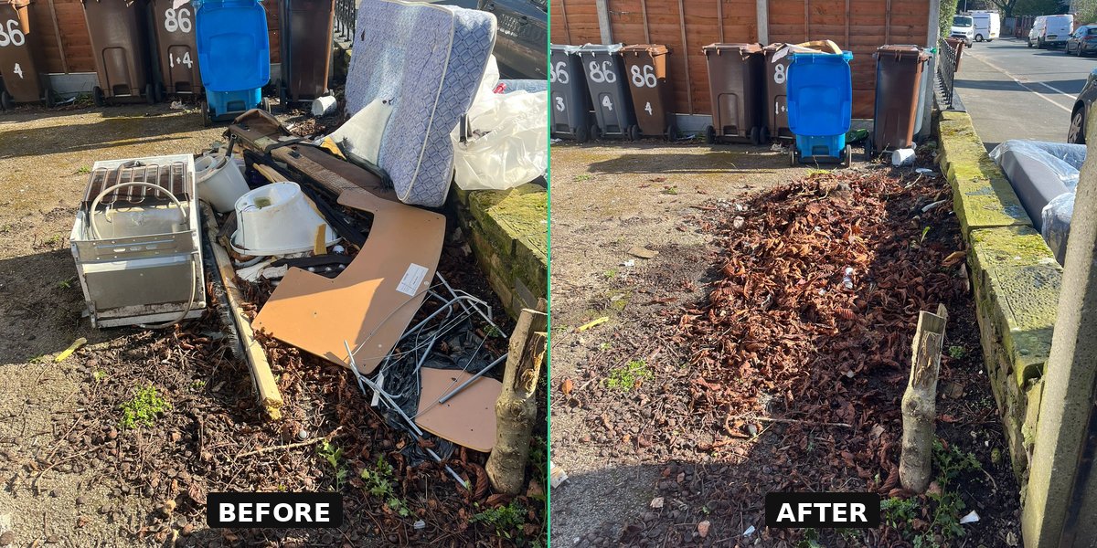 Junk removal before and after